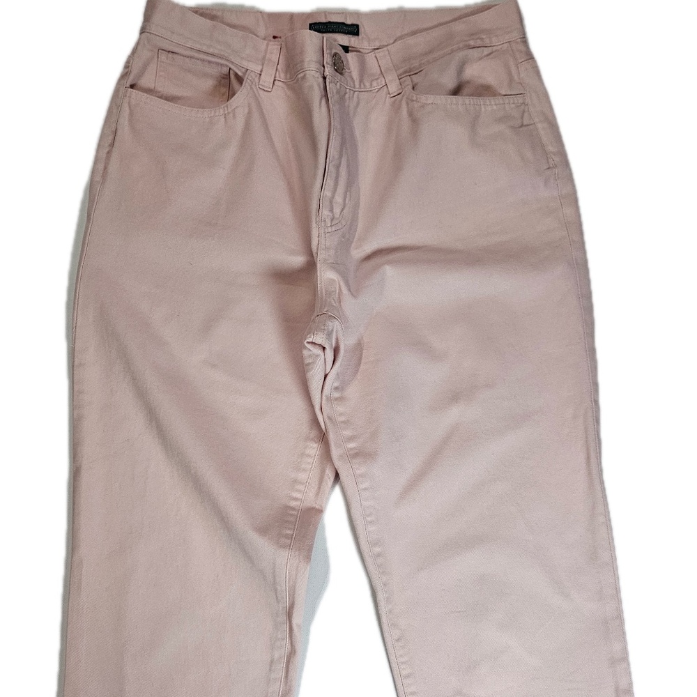 Lauren Ralph Lauren Pants Womens 8 Light Pink Chino Cotton‎ Cropped Casual Solid